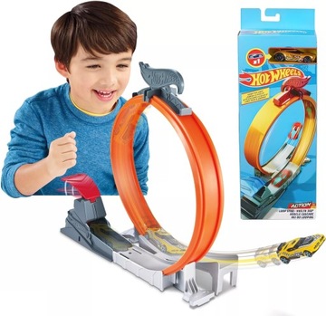 HOT WHEELS TOR WYRZUTNIA +PĘTLA +WYSKOCZNIA +AUTO