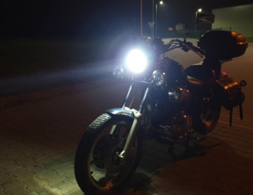 Лампа 7 дюймов светодиодная OSRAM 144 лм/Вт, защита от царапин, передняя омологация E для Harley