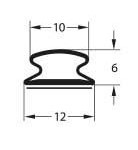 USZCZELKA SAMOPRZYLEPNA DO OKIEN DRZWI TPE 12x6x10