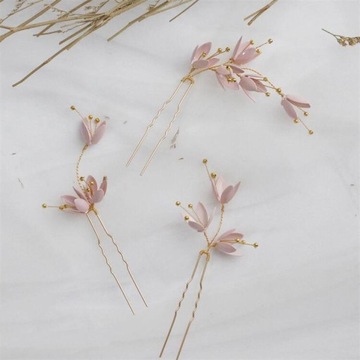 Свадебные аксессуары Заколки для волос с белыми цветами