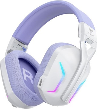 SŁUCHAWKI GAMINGOWE BEZPRZEWODOWE WESEARY WG1 NAUSZNE LED RGB PRO