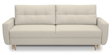 Kanapa sofa z funkcją spania rozkładana PERUGIA w stylu skandynawskim