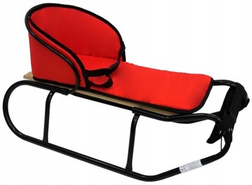 POLSKIE SANKI + OPARCIE + MATERAC + PASY SANKI DLA DZIECKA czarne