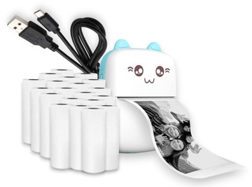 DRUKUŚ ORIGINALNY Мини-термопринтер для фотографий Портативный + 21 РОЛИК