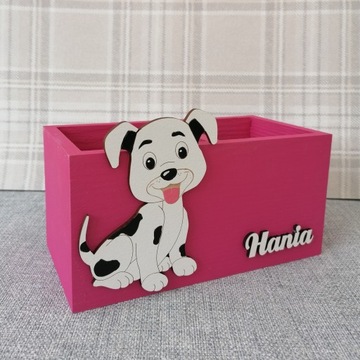 БОЛЬШАЯ подставка для мелков, 100% ДЕРЕВО, FREE NAME