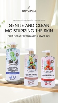 Świeżo pachnący żel pod prysznic łagodzący i nawilżający skórę