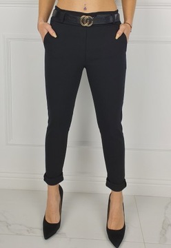 #Lastyczne - брюки - Женские - в ластике - пояс#