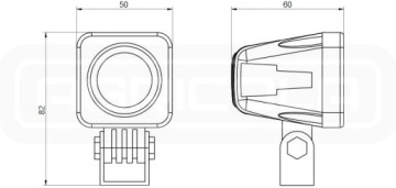 Рабочая лампа 1xLED 805 LM 4W + подключение