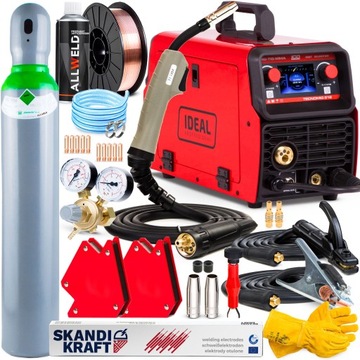 SPAWARKA MIGOMAT IDEAL TECNO MIG 212 MMA TIG ALU SYNERGIA 230V 200A 3W1