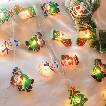 Świąteczne lampki ozdoby Wisiorek choinkowy 2.5m