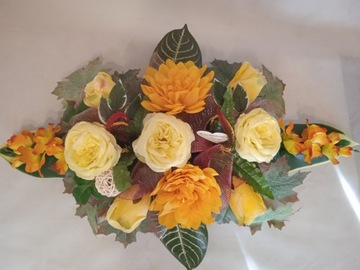 НАБОР искусственных цветов, головной убор и букет ПОСВЯЩЕНИЕ