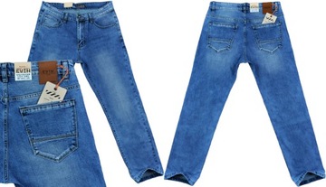 Spodnie męskie dżinsowe jeans Evin VG1910 pas 90 cm 35/30