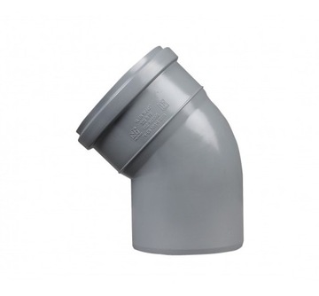 KOLANO KANALIZACYJNE Kolanko PP 110/45 PCV