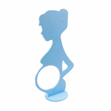 Ramka zdjęcie USG dziecka pamiątka babyshower niebieska baby shower
