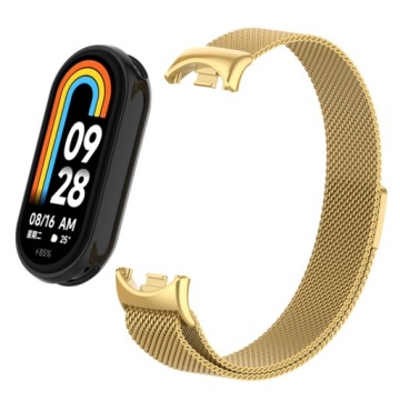 РЕМЕШОК БРАСЛЕТА ДЛЯ СМАРТБАНДА XIAOMI MI BAND 8/9 - ЗОЛОТОЙ
