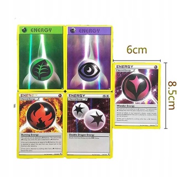 20 шт./кор. карты Pokemon ENERGY Booster TAKARA