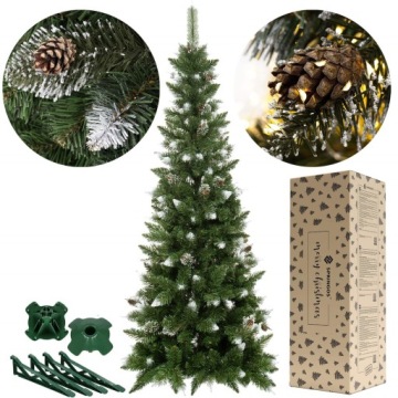 ЕЛЬ АЛМАЗНАЯ СОСНА, КРАСИВАЯ УЗКАЯ, 250 см, ЗА СНЕГОМ + БЕСПЛАТНО