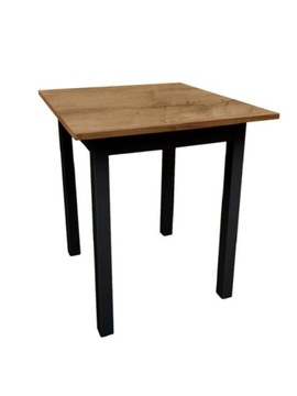 Komplet Stół 70x60 + 2x Taboret Loft DĄB ODWIECZNY