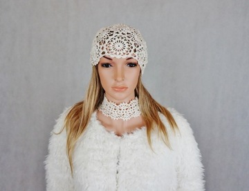 ШАПКА РУЧНОЙ РАБОТЫ ЭКрю