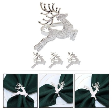 КОЛЬЦО С ПРЯЖКОЙ ДЛЯ САЛФЕТКИ В ФОРМЕ ЛОСЯ ДЛЯ ДОМАШНЕЙ ВЕЧЕРИНКИ