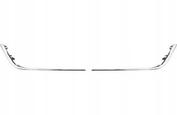 LIŠTA MŘÍŽKY NÁRAZNÍKU CHRÓM RENAULT MEGANE 2016-