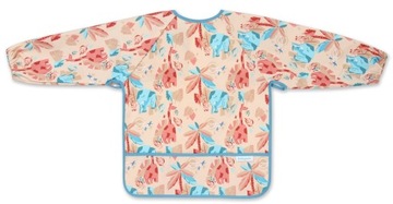 ДЕТСКИЙ ФАРТУК-КОМБИНЕЗОН С РУКАВАМИ, КАРМАНАМИ, ДЛИННЫМИ РУКАВАМИ НА ЛИПУЧКЕ 2+