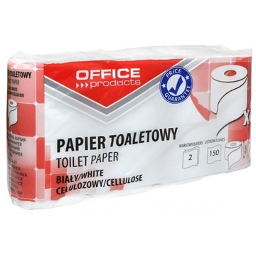 Papier toaletowy biały Office 2-warstwy - 8 rolek