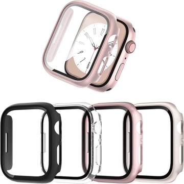 JZK Zestaw 4 etui ochronnych do Apple Watch Series 8/7 41 mm (4155)