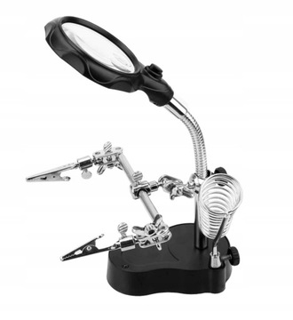 Комплект светодиодной лупы для пайки, держатель для третьей руки