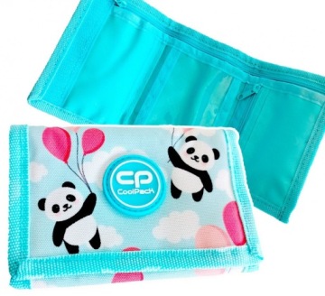 PORTFEL MŁODZIEŻOWY CoolPack SLIM PANDY PANDA BALLOONS (E56548)