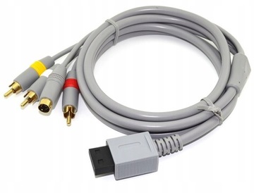 Kabel AV 3x Chinch + S-Video Nintendo Wii 1,8m * Audio Video Wii U