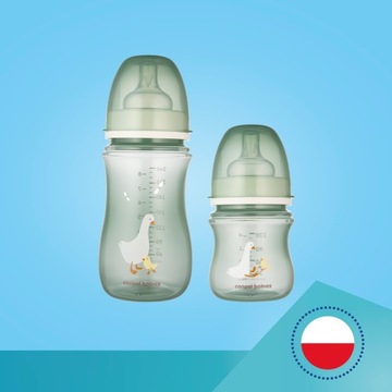 Canpol baby Антиколиковая бутылочка ПП EasyStart 300 мл GOOSE
