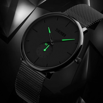 SKMEI 30M Wodoodporny elektroniczny zegarek kwarcowy Relojes dla mężczyzn w kolorze zielonym