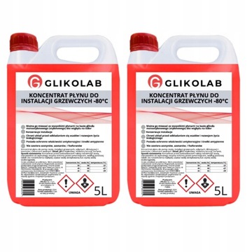 KONCENTRAT GLIKOL ETYLENOWY solarny -80°C (2X5L)10L