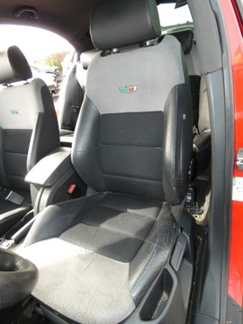 FOTEL FOTELE KANAPA PÓŁSKÓRA KOMPLET SKODA OCTAVIA II VRS LIFTBACK 5D 04-13