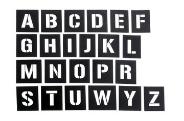 Magnetyczny SZABLON do malowania LITERY A-Z 20cm