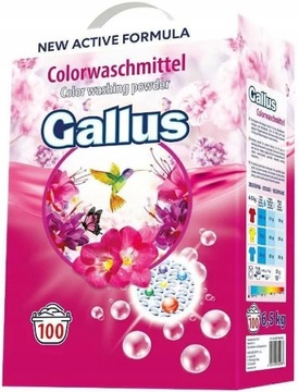 GALLUS Proszek do Prania 6,5 kg COLOR KARTON 100 PRAŃ