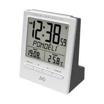 JVD RB9299.1 - 9,5x11,5cm - Budzik elektroniczny - Srebrny/Szary