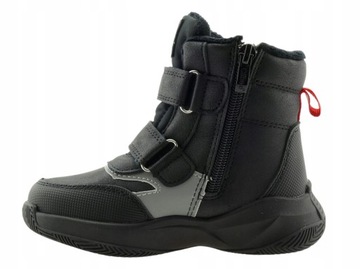 BUTY ZIMOWE CHŁOPIĘCE OCIEPLANE ŚNIEGOWCE RZEPY 27