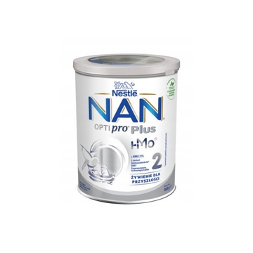 NESTLE NAN OPTIPRO PLUS 2 HMO MLEKO NASTĘPNE POWYŻEJ 6 MIESIĄCA 800 G