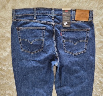 spodnie jeans LEVI'S 511 SLIM W38 L34 38x34 PREMIUM granatowe