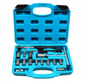 НАБОР ФРЕЗ СЕДЛО ИНЖЕКТОРА, 17 ЭЛЕМЕНТОВ