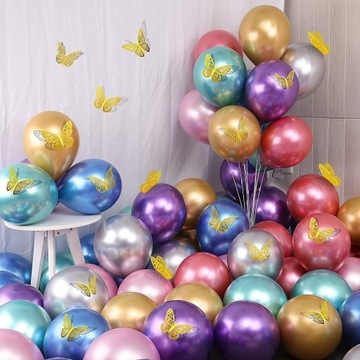 БАБОЧКИ дополнение к гирляндам, ЗОЛОТОЕ украшение на стену