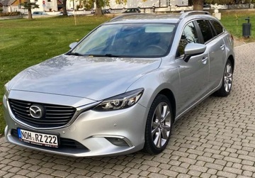 Mazda 6 III Kombi 2.0 SKYACTIV-G 145KM 2015 Mazda 6 Lift Sportbreak 2.0SkyActive-G 145 TS Serwis 1-wlasciciel Zadbana