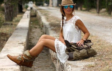 платье SUMMER BEACH TUNIC BOHO LACE XL