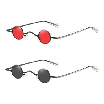 PUNKOWE OKULARY PRZECIWSŁONECZNE MĘSKIE OKRĄGŁE MAŁY OKRĄGŁY RETRO