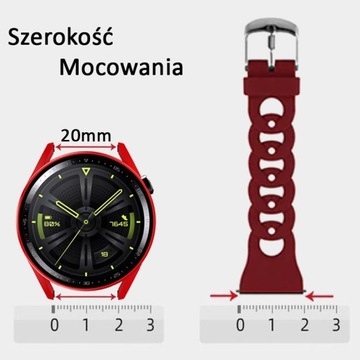 PASEK 20mm do SMARTWATCH HUAWEI WATCH GT/GT2/GT3