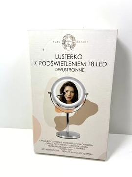LUSTERKO Z PODŚWIETLENIEM 18 LED PURE BEAUTY / POWYSTAWOWE!