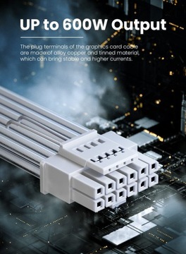 Адаптер питания 12vHPWR NVIDIA RTX 70см 6+2