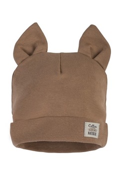 Czapka bawełniana Makoma Giraffe 4244, r.68, brąz